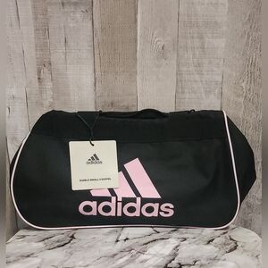 Adidas Diablo Small Duffel Women's Black and Pink Bag